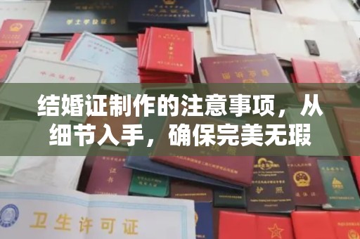 运河结婚证制作的注意事项，从细节入手，确保完美无瑕