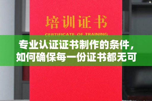运河专业认证证书制作的条件，如何确保每一份证书都无可挑剔？