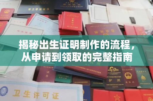 运河揭秘出生证明制作的流程，从申请到领取的完整指南
