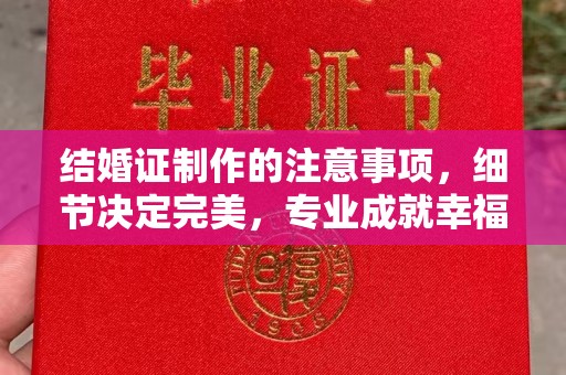 运河结婚证制作的注意事项，细节决定完美，专业成就幸福