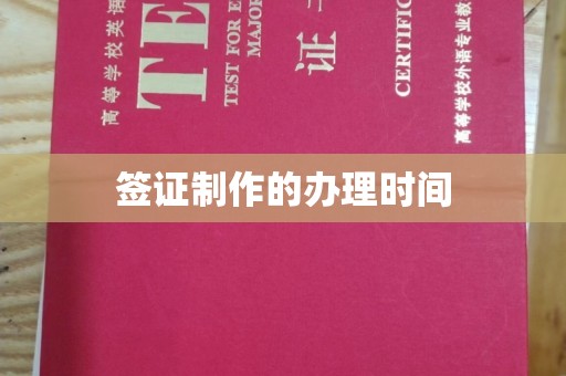 运河签证制作的办理时间