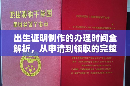运河出生证明制作的办理时间全解析，从申请到领取的完整指南